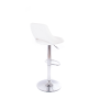 Barová stolička G21 Aletra koženková white