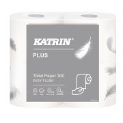 Toaletný papier 2-vrstvový KATRIN Toilet 300 rýchlorozpustný 4ks