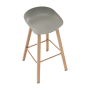 Barová stolička, sivá/prírodná, BRAGA