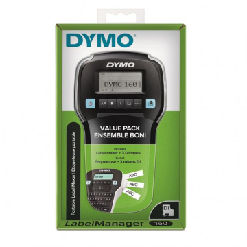 Dymo LM 160 tlačiareň štítkov a 3x D1 pásky 12mmx7m čierna na bielej