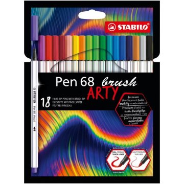 Sada STABILO  Pen 68 Brush Arty 18ks
