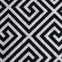 Koberec, čierno-biely vzor, 80x200, MOTIVE