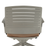 Kancelárska stolička, sivá/hnedá, DARIUS