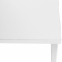 Set 3 konferenčných stolíkov, biela matná/chróm, MAGNO TYP 3