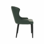 Jedálenská stolička, zelená/čierna, SIRENA
