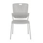 Stohovateľná stolička, sivá, NERGIS