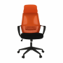 Kancelárske kreslo, čierna/oranžová, TAXIS