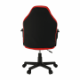 Kancelárske kreslo, čierna/červená/béžová, MALIK NEW