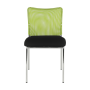 Zasadacia stolička, zelená/čierna/chróm, ALTAN