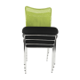 Zasadacia stolička, zelená/čierna/chróm, ALTAN