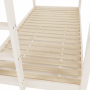 Montessori poschodová posteľ, biela, 90x200, ZEFIRE