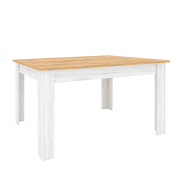 Jedálenský stôl,rozkladací, dub craft zlatý/dub craft biely, SUDBURY