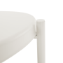 Príručný stolík s odnímateľnou táckou, biela/hnedá, FANDOR