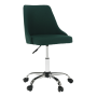Kancelárska stolička, smaragdová/chróm, EDIZ