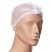 Ochranná jednorazová čiapka biela (100ks)