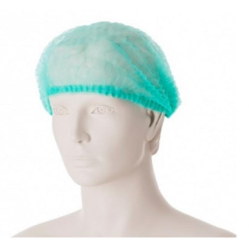 Ochranná jednorazová čiapka zelená (100ks)