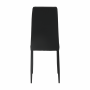 Jedálenská stolička, svetlosivá/čierna, ENRA