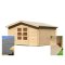 drevený domček KARIBU BAYREUTH 6 (14527) SET