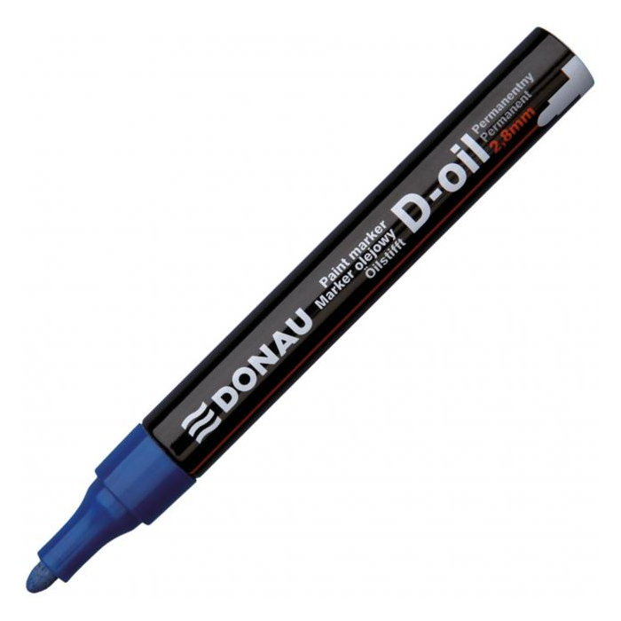 Popisovač lakový 2,8mm Donau D-OIL modrý
