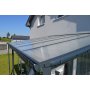 hliníková pergola LANITPLAST WALL 53 antracit + opál PC