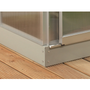 skleník VITAVIA URANUS 9900 číre sklo 3 mm strieborný