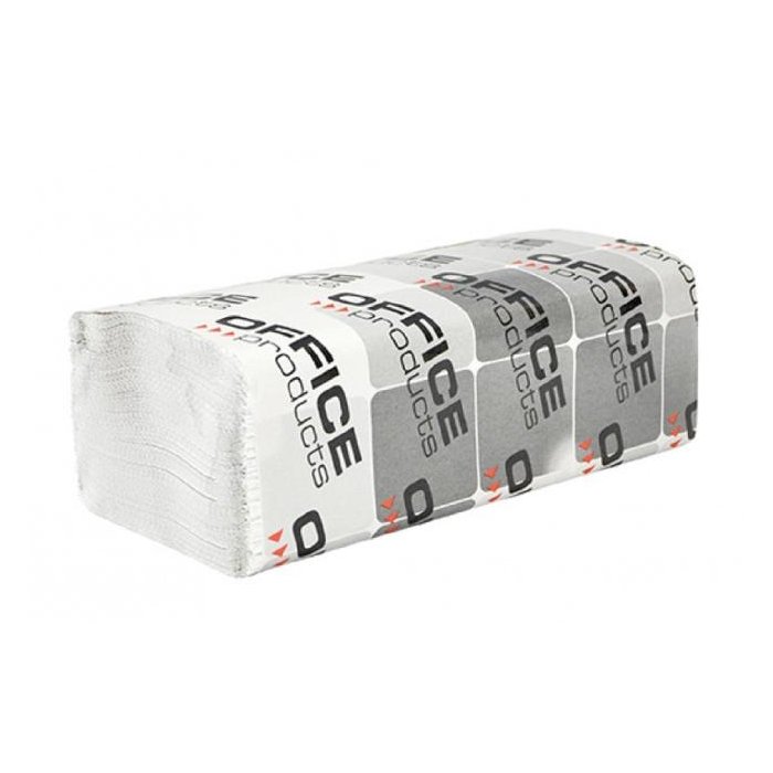 Papierové utierky Office Products ZZ 1-vrstvové biele recykel (20 bal.)