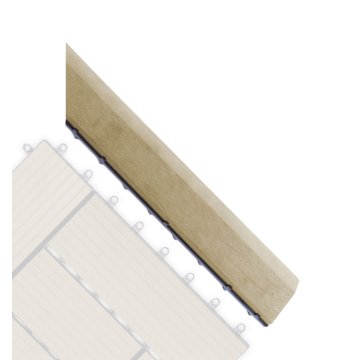 Prechodová lišta G21 Cumaru pro WPC dlaždice, 38,5 x 7,5 cm rohová (pravá)