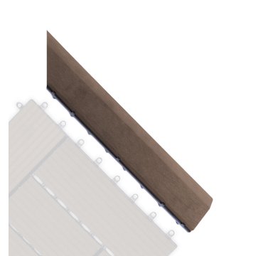 Prechodová lišta G21 Indický teak pro WPC dlaždice, 38,5 x 7,5 cm rohová (pravá)