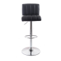 Barová stolička G21 Malea koženková, prošívaná black