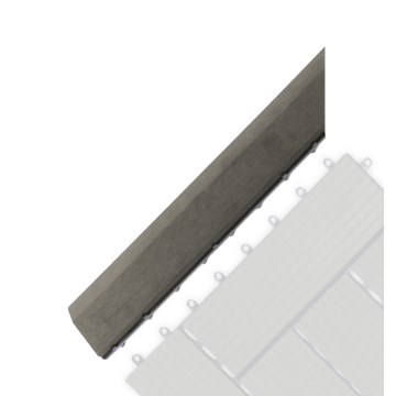 Prechodová lišta G21 Incana pro WPC dlaždice, 38,5 x 7,5 cm rohová (levá)