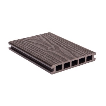 Terasová doska G21 2,5 x 14,8 x 400 cm, Dark Wood, WPC