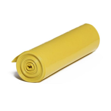 Vrecia zaväzovacie 60 ℓ, 30 mic., 60 x 70 cm, LDPE žlté (25 ks)