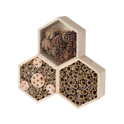 Hračka Hmyzí hotel 35 x 35 x 7,5 cm Hexagon drevený