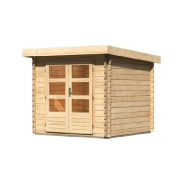 drevený domček KARIBU BASTRUP 2 (73283) natur LG2805