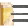 fínska sauna KARIBU AMELIA 1 (66747) LG3045