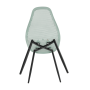 Jedálenská stolička, zelená/čierna, TEGRA