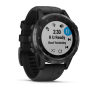 GARMIN Fénix 5 Plus Sapphire Black/Black band