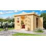 drevený domček KARIBU RETOLA 2 (82948) natur LG3369