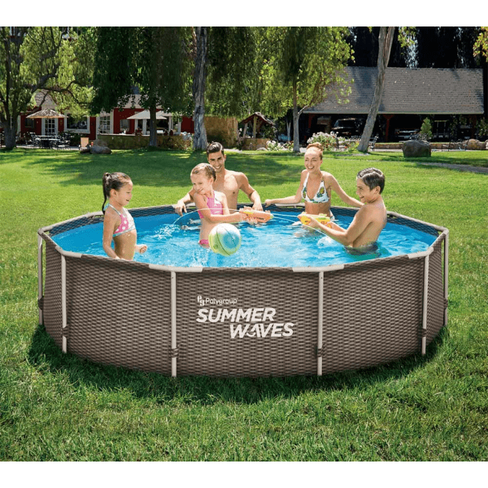 Summer Waves Active Frame rattan Ø 305x76 cm