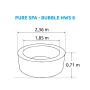 Bazén vírivý nafukovací Pure Spa - Bubble HWS 8 - Intex 28412EX