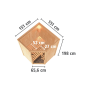fínska sauna KARIBU LARIN (75605) LG3974