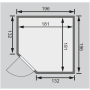 fínska sauna KARIBU JARIN (71348) LG3986