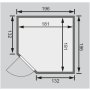 fínska sauna KARIBU JARIN (47118) LG3988