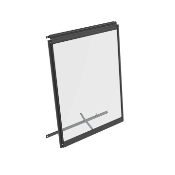stenové ventilačné okno čierne VITAVIA typ V (40000607) sklo 3 mm LG4112