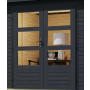 hybridný domček KARIBU JUPITER C (93415) antracit / terragrau LG4039