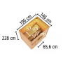 fínska sauna KARIBU HYTTI 1 (97703) terragrau LG4123