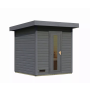 fínska sauna KARIBU HYTTI 2 (97707) terragrau LG4145