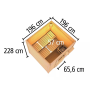 fínska sauna KARIBU HYTTI 2 (97707) terragrau LG4145