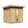 fínska sauna KARIBU HYTTI 2 (93862) natur LG4144