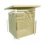 fínska sauna KARIBU HYTTI 3 (93863) natur LG4146